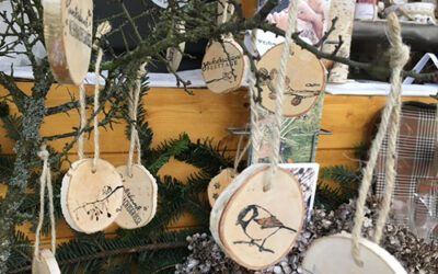 Sozialstand auf dem Weihnachtsmarkt